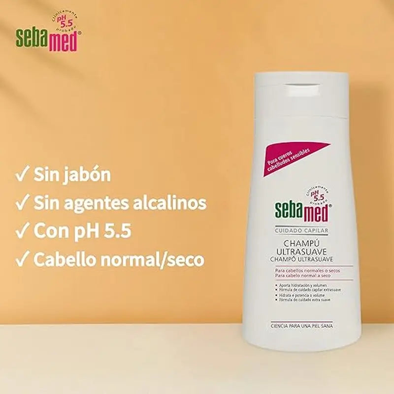 SEBAMED SHAMPOO ULTRA SUAVE 400 ML.