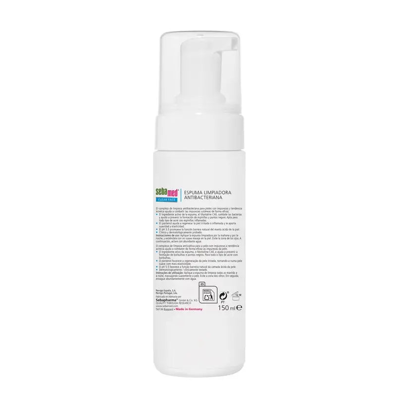 SEBAMED ESPUMA DE LIMPEZA ROSTO CLARO 150 ML