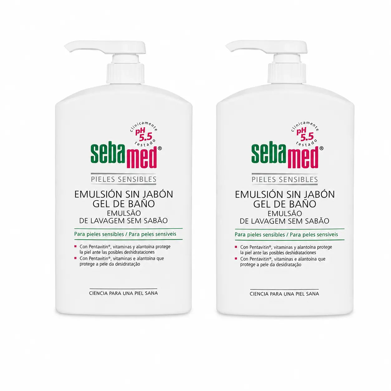 Gel de Banho Sebamed Emulsão Sem Sabão 1000 Ml, embalagem 2
