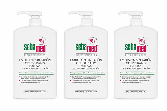 Gel de Banho Sebamed Emulsão Sem Sabão 1000 Ml, embalagem 3