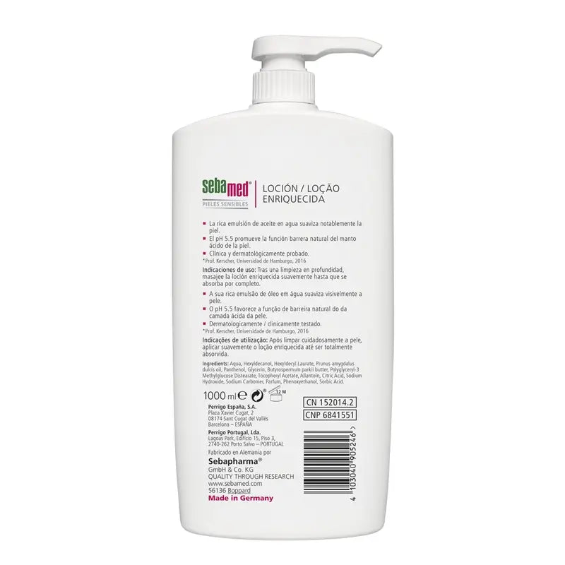 SEBAMED LOÇÃO ENRIQUECIDA 1000 ML