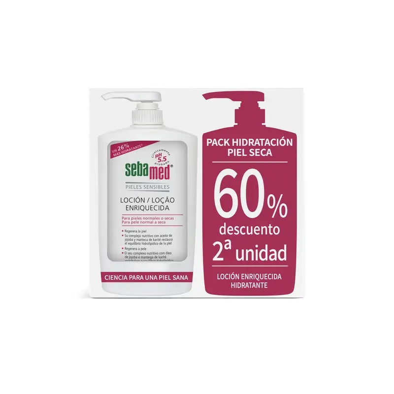 Sebamed Pack Body Lotion , 750 ml 2ª pc a 60% de desconto