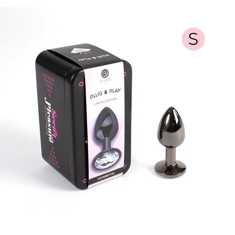 Tampão anal Secret Play Gunmetal Tamanho S 7 Cm