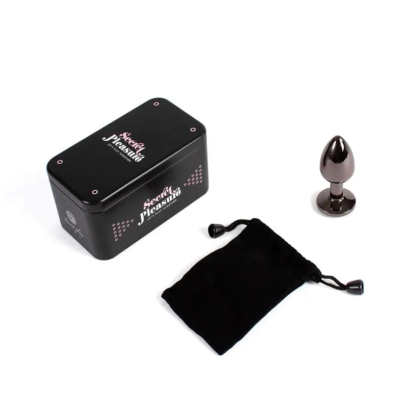 Tampão anal Secret Play Gunmetal Tamanho S 7 Cm