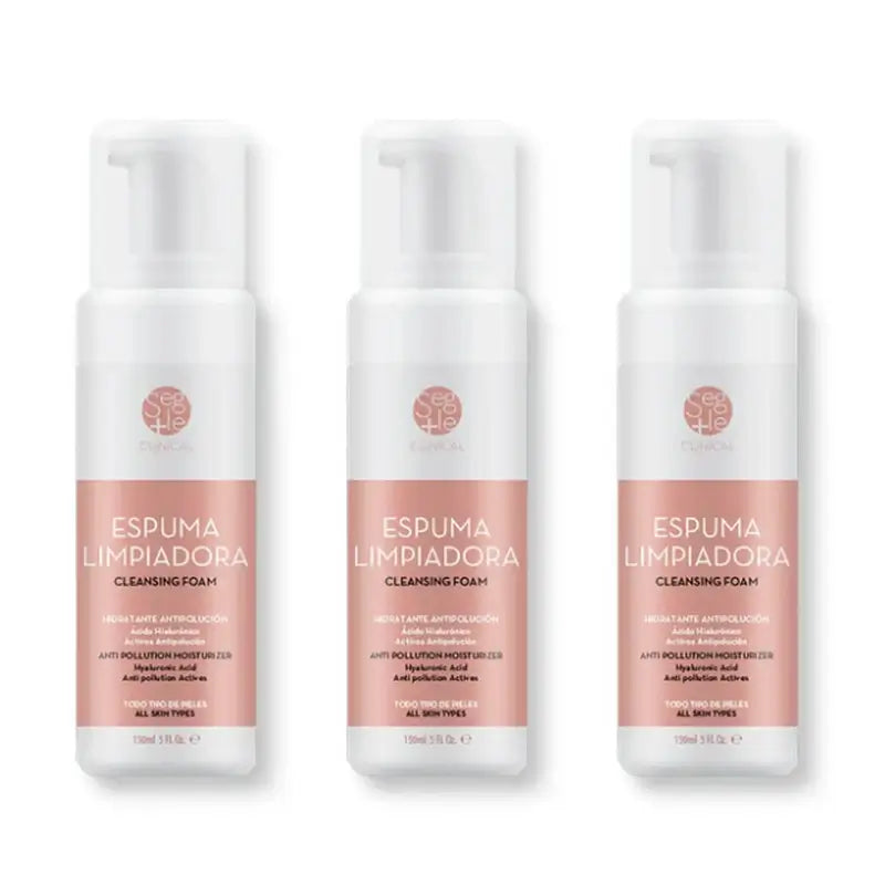Segle Clinical Espuma de Limpeza Espumante, 3x150 ml