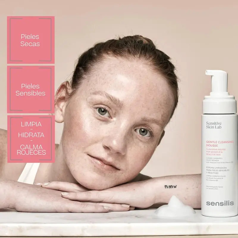 Sensilis Mousse de Limpeza Suave Para Pele Sensível e Reactiva 200 ml