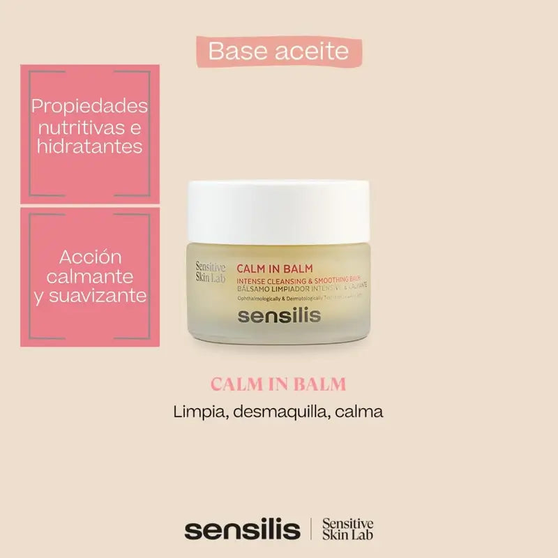 Sensilis Calm In Balm Bálsamo de Limpeza para Pele Sensível e Reactiva 50 Ml