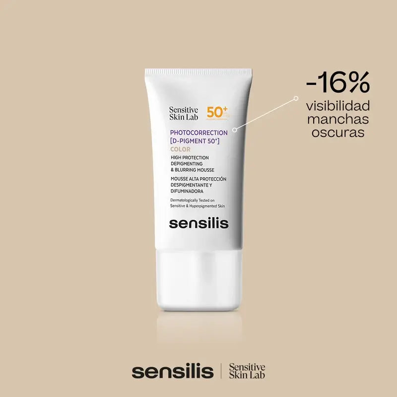 Sensilis Photocorrection [D-Pigment SPF 50+] com Mousse Despigmentante 40 ml