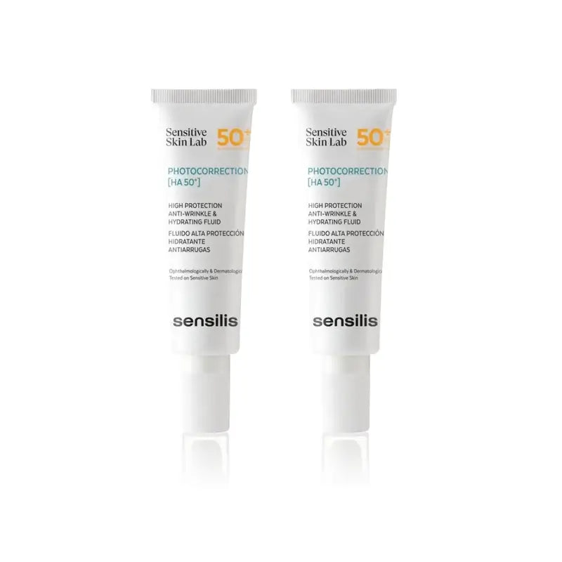 Sensilis Photocorrection [Ha 50+] Hidratante e Antirrugas, 2X50 Ml