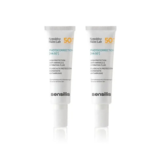Sensilis Photocorrection [Ha 50+] Hidratante e Antirrugas, 2X50 Ml