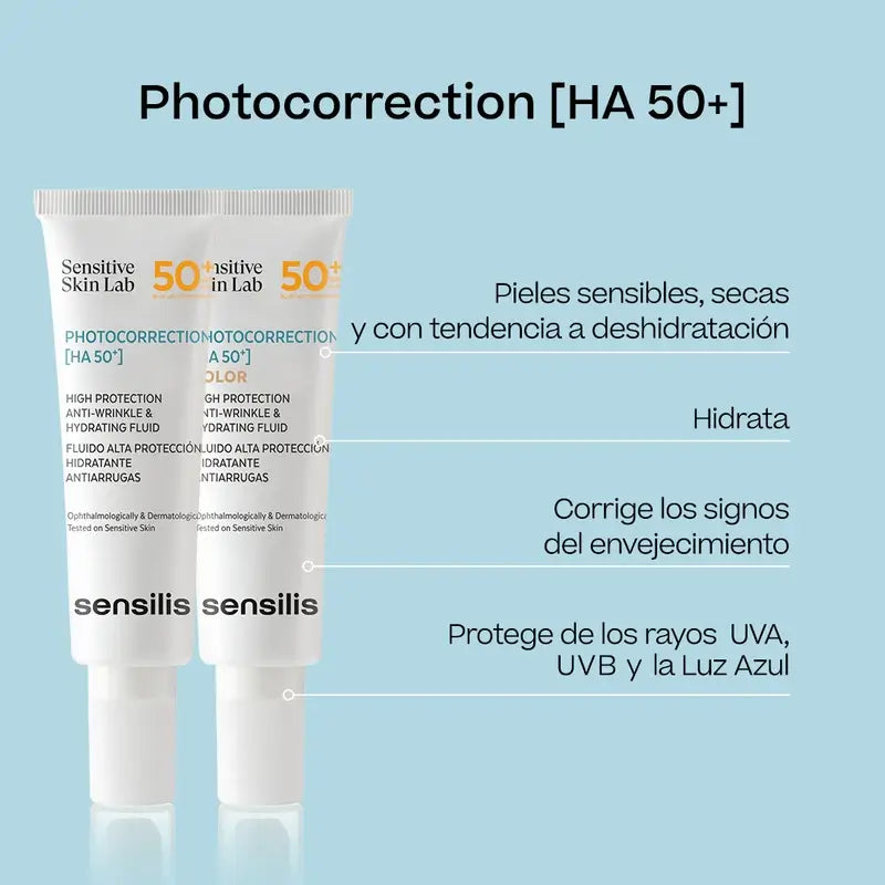 Sensilis Photocorrection [Ha 50+] Hidratante & Hidratante Anti-Rugas 50Ml