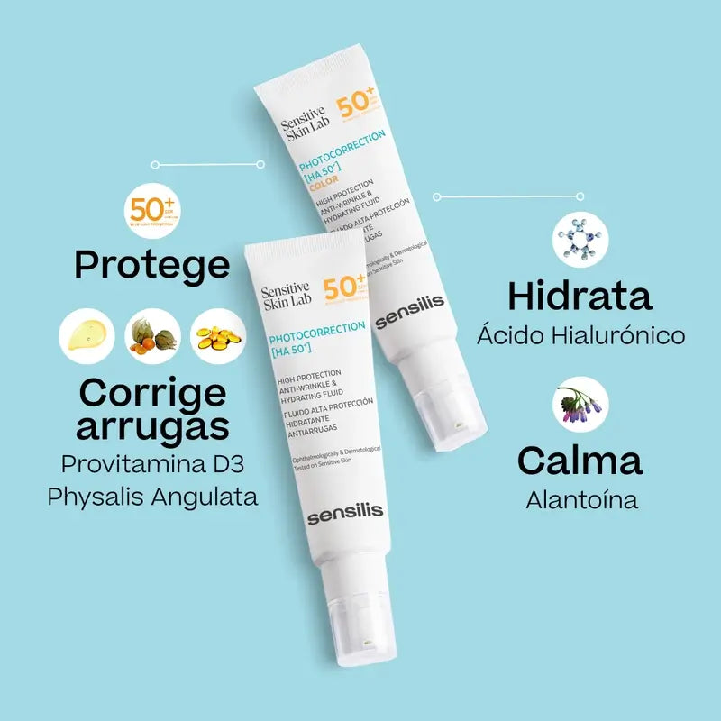 Sensilis Photocorrection [Ha 50+] Hidratante & Hidratante Anti-Rugas 50Ml