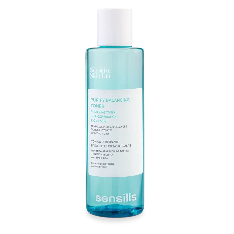 Sensilis Purify Balancing Toner Tónico de Limpeza para Pele Oleosa e Mista 200 ml