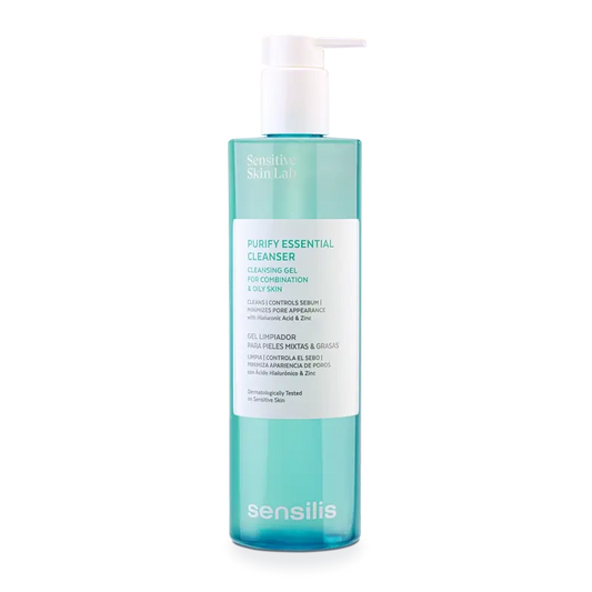 Sensilis Purify Essential Cleanser Gel de Limpeza para Pele Oleosa e Mista 400 ml