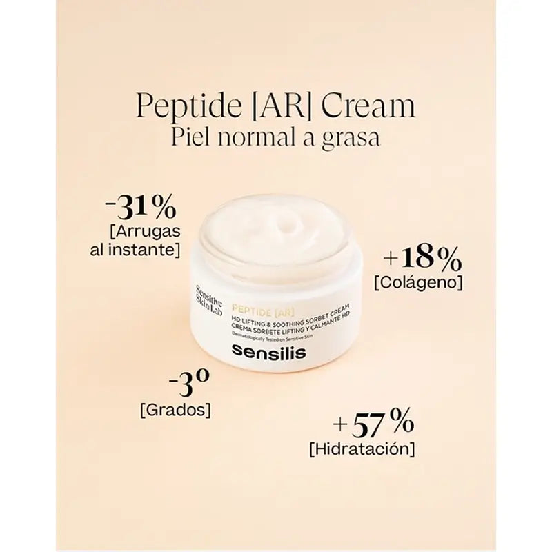 Sensilis Sensilis Peptide [Ar] Lifting Effect Sorbet Cream Pele Normal e Mista, 50 ml