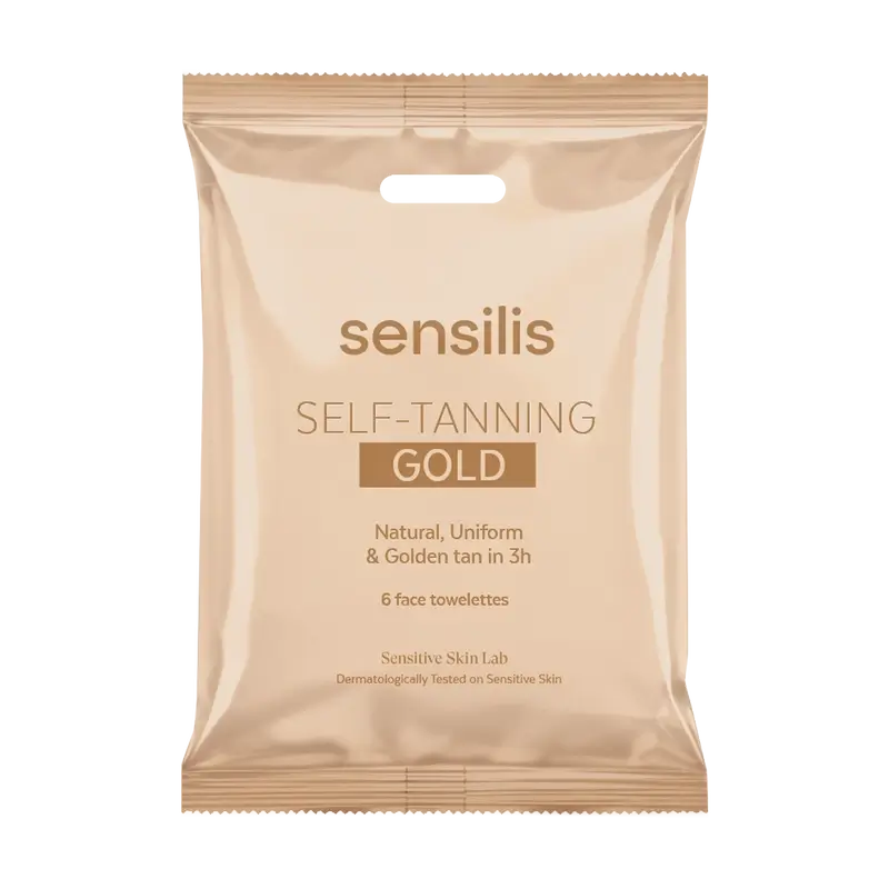 Sensilis Sun Toalhetes Solares Autobronzeadores - Ouro , 6 unidades