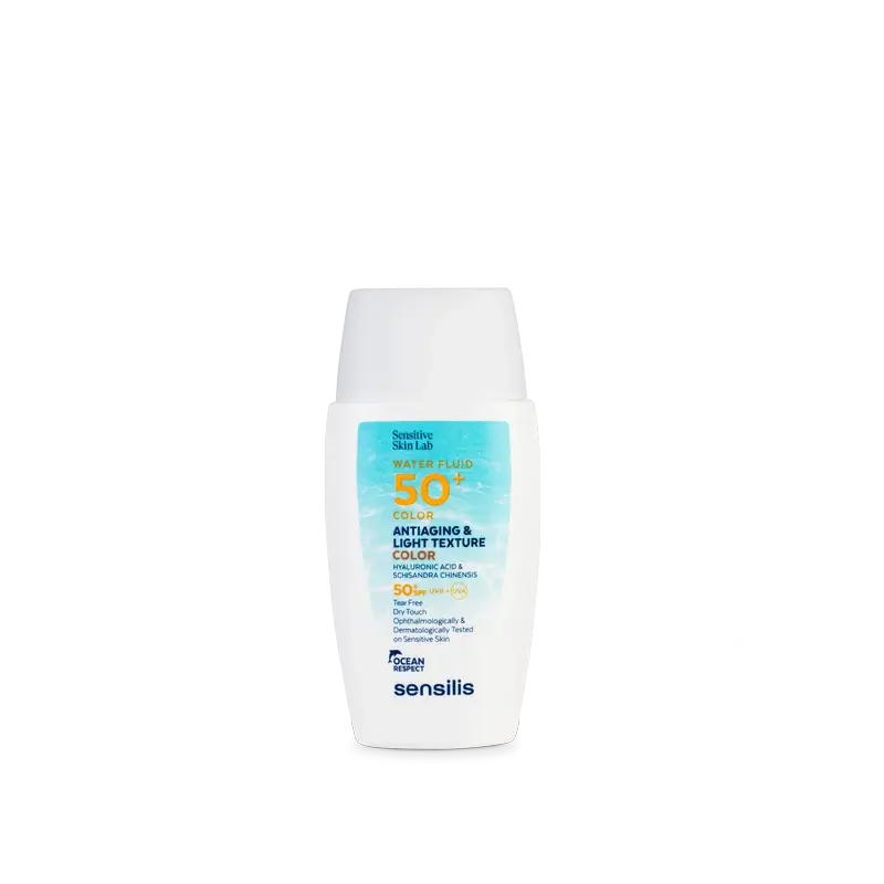 Sensilis Water Fluid SPF 50+ Fluido Anti-Idade com cor, 40 ml