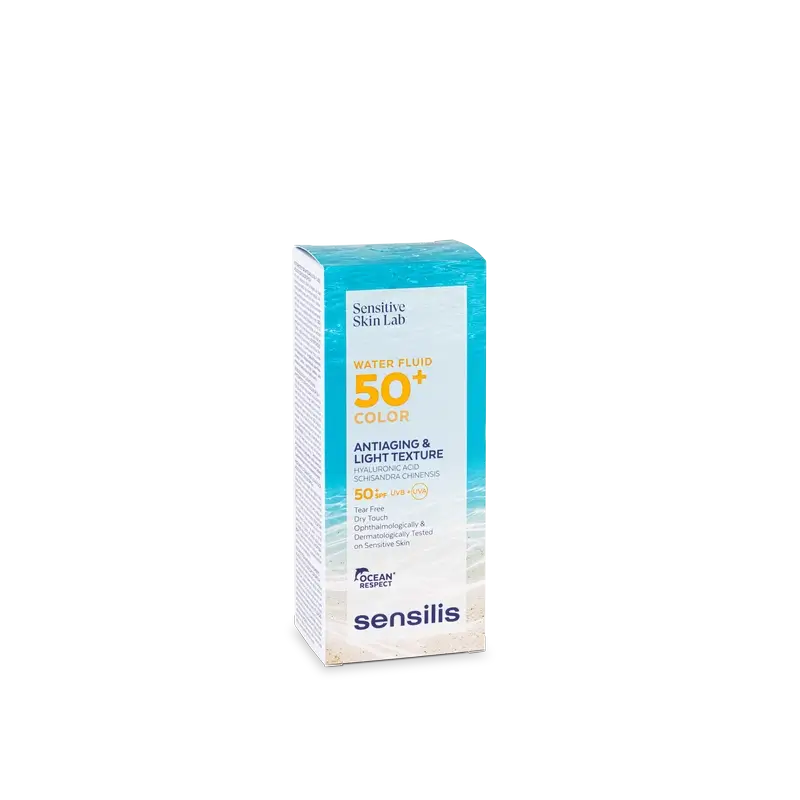 Sensilis Water Fluid SPF 50+ Fluido Anti-Idade com cor, 40 ml
