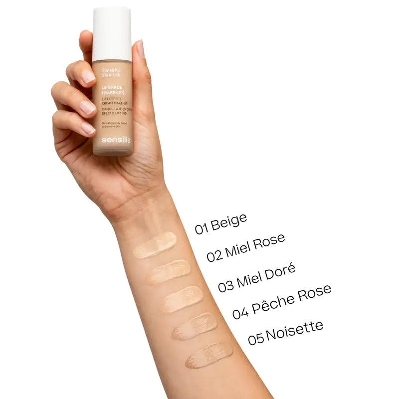 Sensilis Upgrade Make Up Maquillaje En Crema Efecto Lift 04 Noisette 30 Ml