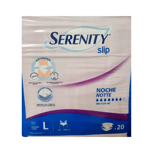 Serenity Slip Night Slip Grande, 80 unidades.