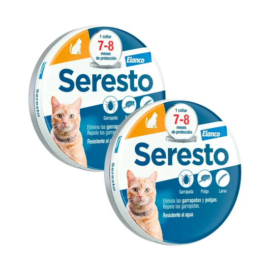Pack Coleira Seresto para gatos 2 unidades