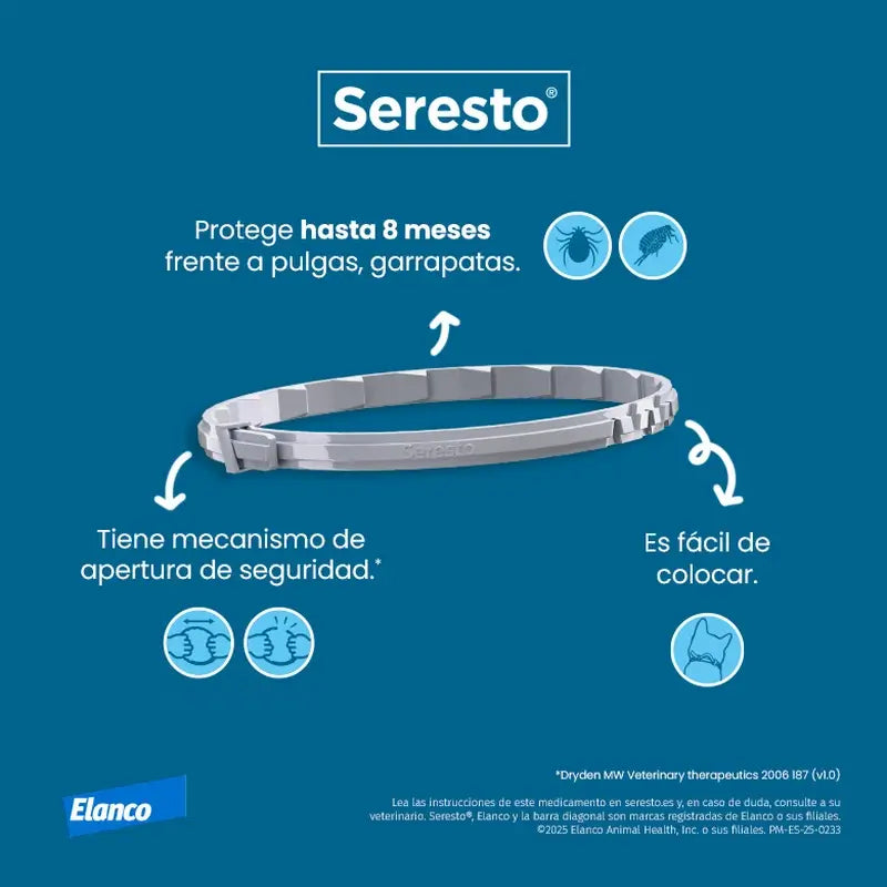 Pack Coleira Seresto para gatos 3 unidades