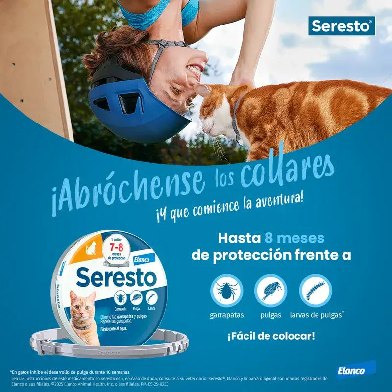 Pack Coleira Seresto para gatos 3 unidades