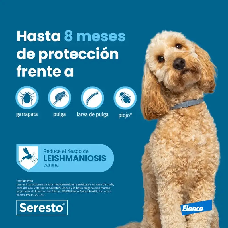 Coleira Seresto +8Kg Grande Pack 3 unidades