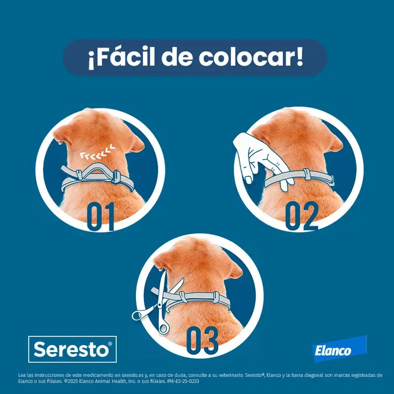 SERESTO PEQUENO COLAR DE CACHORRO -8 KG