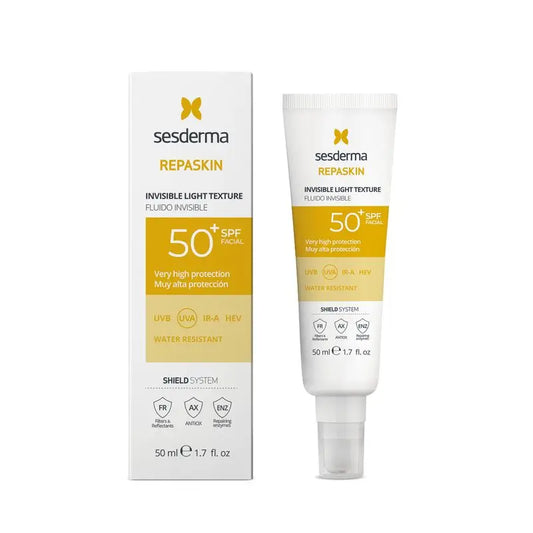 Sesderma Repaskin Fotoprotector Spf 50 Fluido Facial Invisível, 50 ml