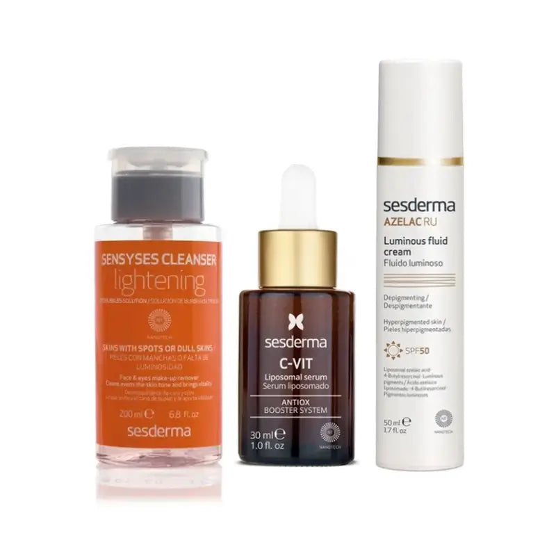 Rotina de clareamento da Sesderma