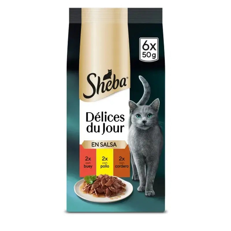Sheba Delices Du Jour Carnes de Gato 12X6X50Gr