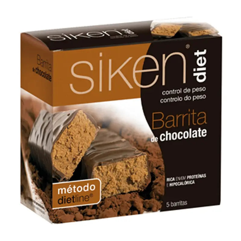 Siken Diet Chocolate Bar 5 Unidades