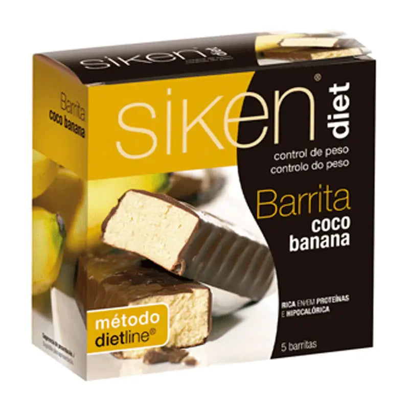 SILKEN DIET Barrita Coco y Banana 5 unidades