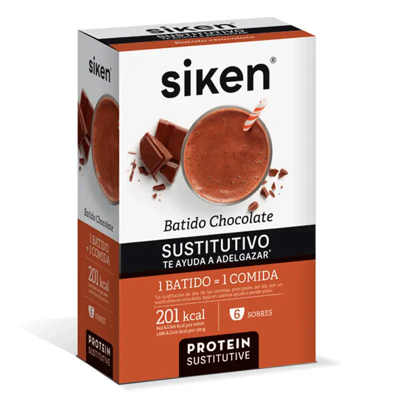 Siken Sustitutive Batido Chocolate 6 Sobres