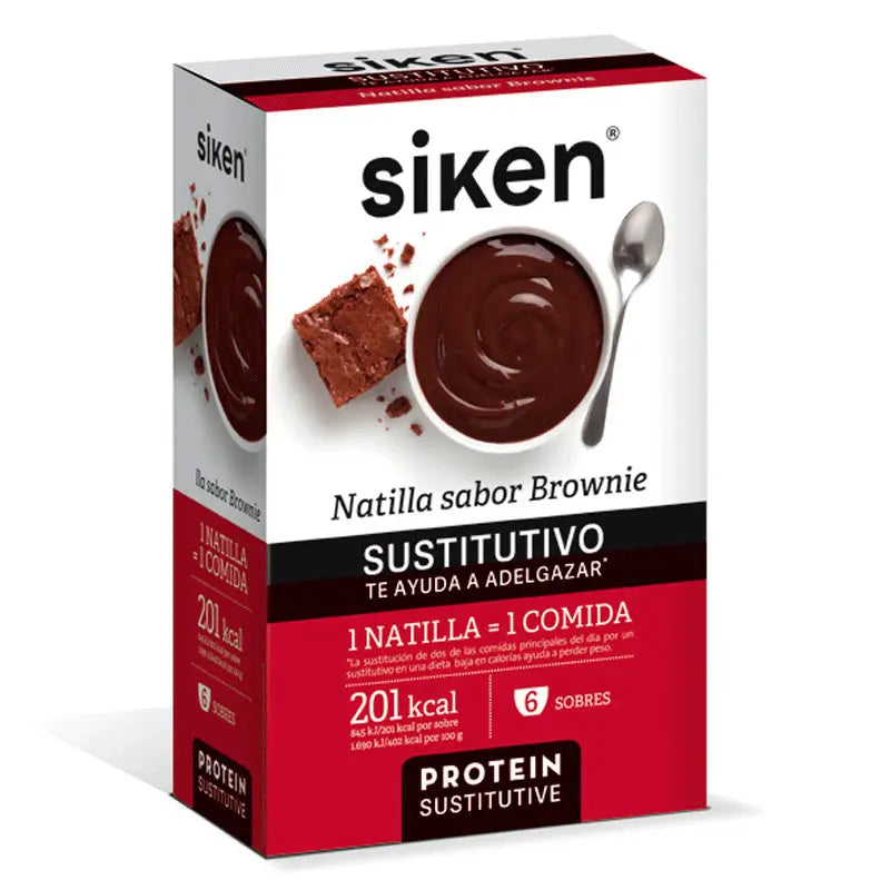 Siken Sustitutive Natilla Brownie 6 Sobres
