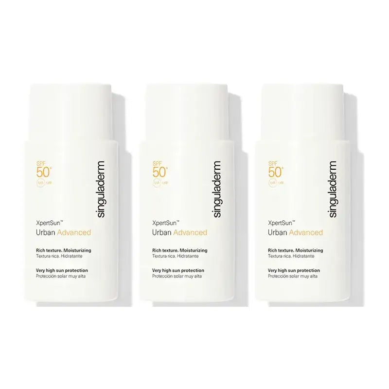 Singuladerm Triplo Singuladerm Textura Rica Xpertsun Urban Hidratação Avançada, 3 X 50 Ml