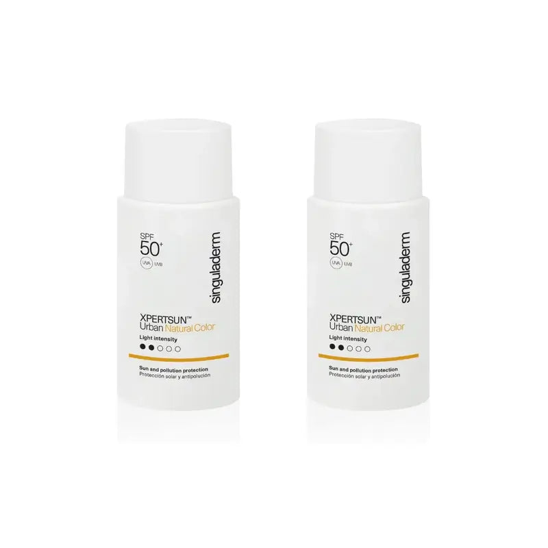 Singuladerm Xpertsun Spf50+ Urban Natural Colour Light Intensity, 2 unidades