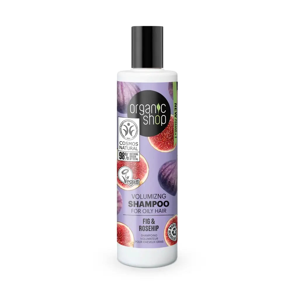 Champô Volumizador Skin Super Good para Cabelos Oleosos Organic Shop Fig & Rosehip, 280 Ml