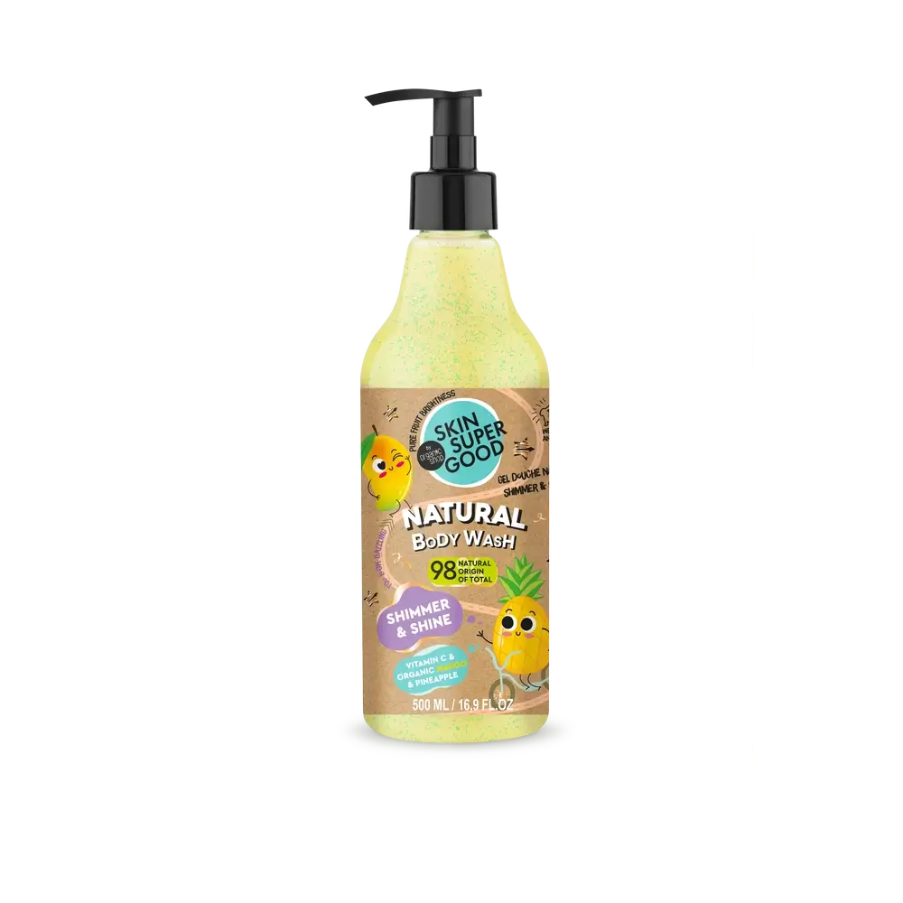 Skin Super Good Shimmer & Shine Gel de Duche Natural, 500 ml