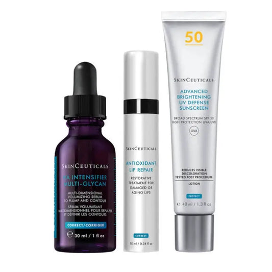 Protocolo de cuidados Skinceuticals para enchimentos e injectáveis