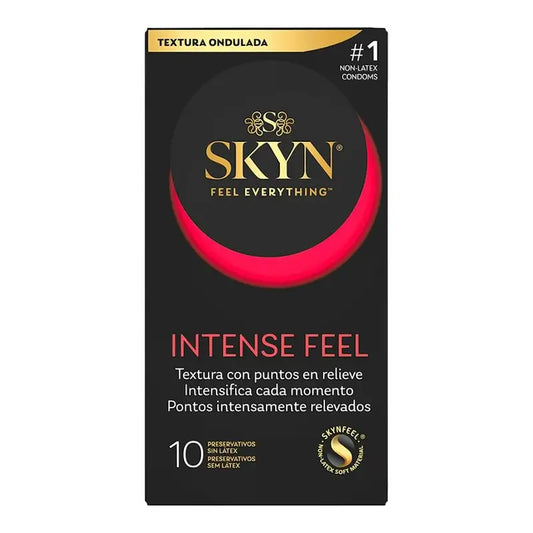 Preservativos Skyn Intense Feel com Estrias , 10 unidades