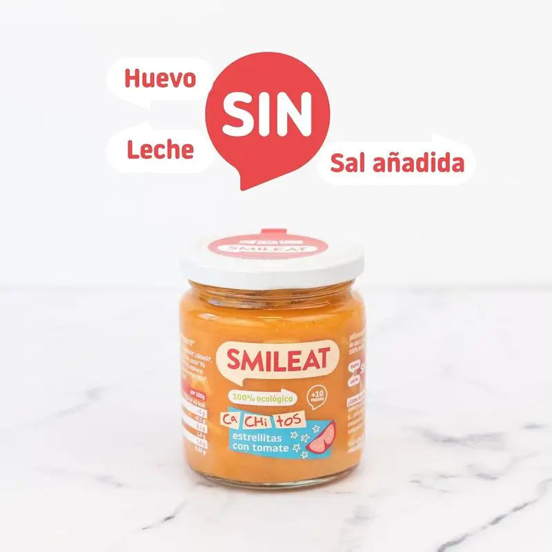 Smileat Frasco pequeno com pedaços de massa de tomate, embalagem 6 x 230 gr
