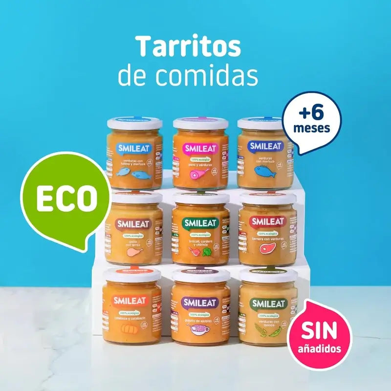Smileat Frasco de feijão pequeno, embalagem 6 x 230 gr