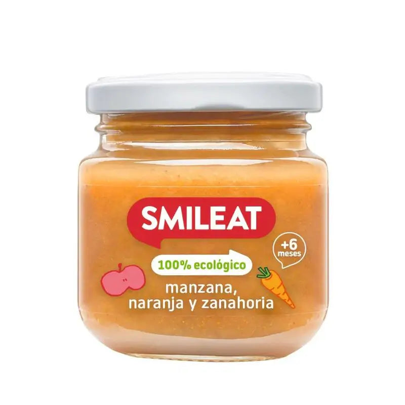 Smileat Maçã, Laranja e Cenoura Cubo Pequeno, 6x130 Gr