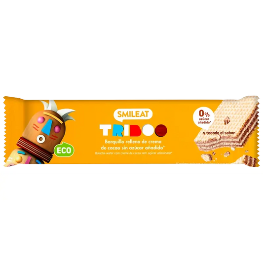 Smileat Bolacha recheada com creme de cacau , 30 gr ECO