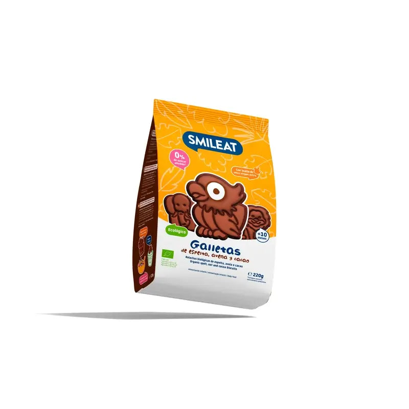 Biscoito ecológico de cacau Smileat , 220 gr