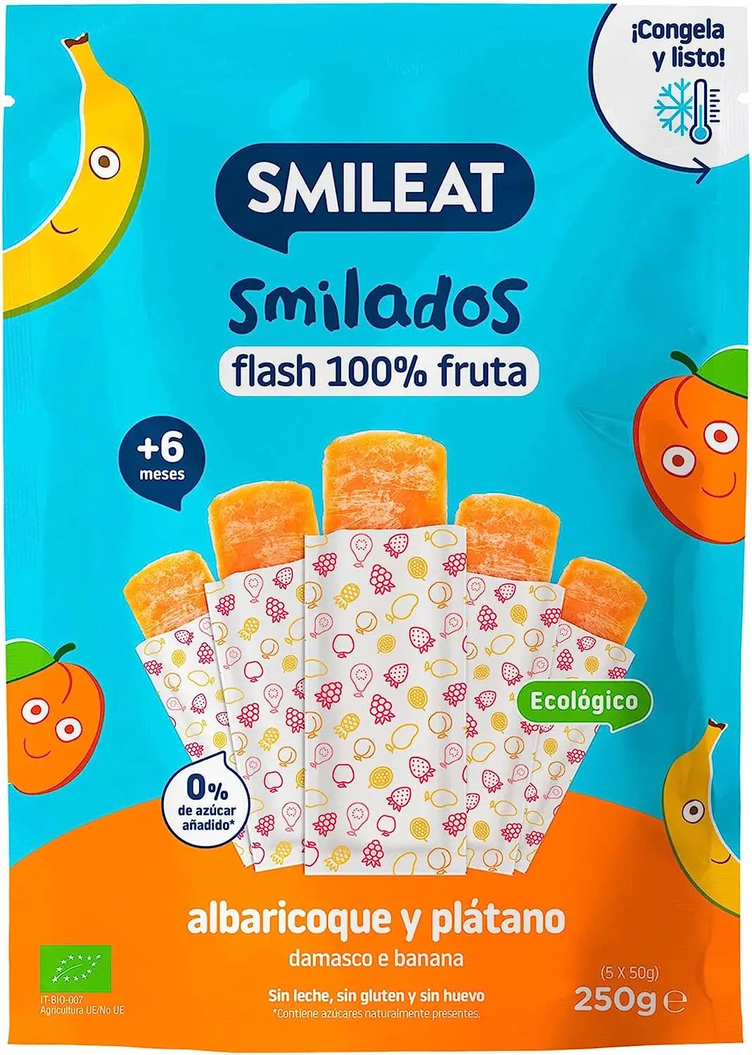 Smileat Smilado Albaricoque- Plátano Eco 50G