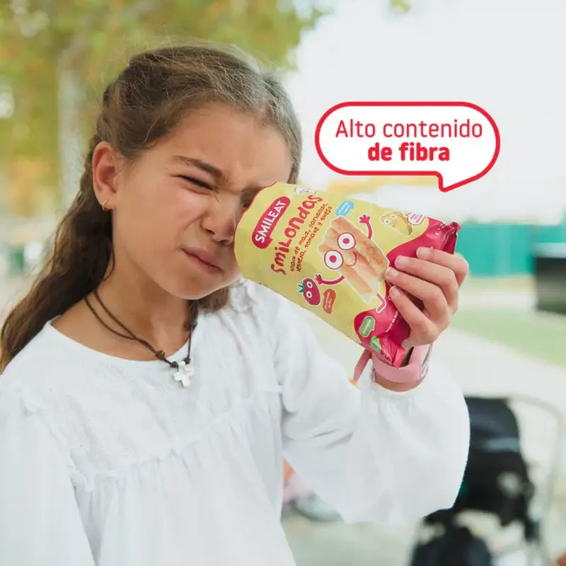 Smileat Smilondas Snack de Milho, Legumes, Tomate e Queijo , 25 gramas