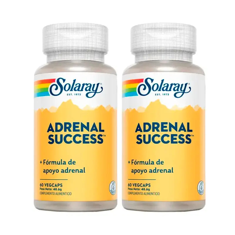 Solaray Adrenal Success Pacote de Suplementos 2 x 60 Cápsulas
